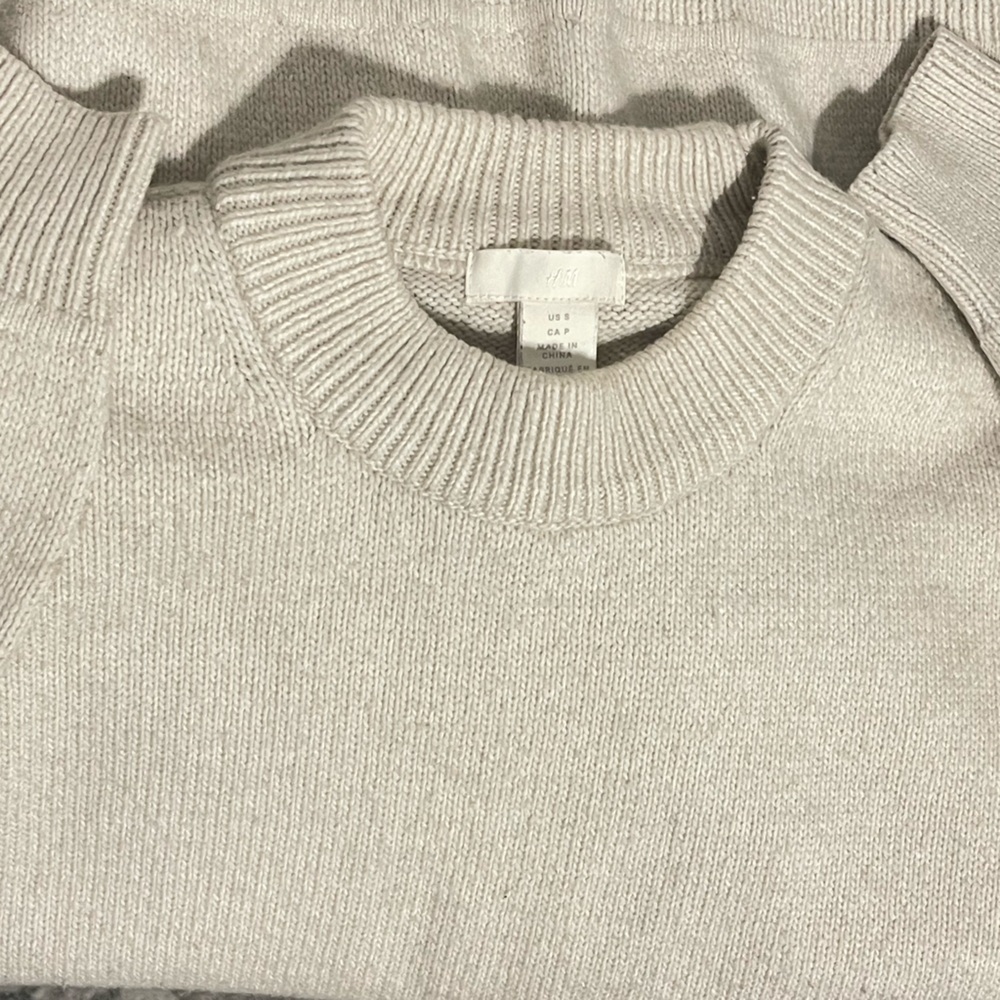 H&M Cream Ribbed Knit Sweater - Picture 4 of 6